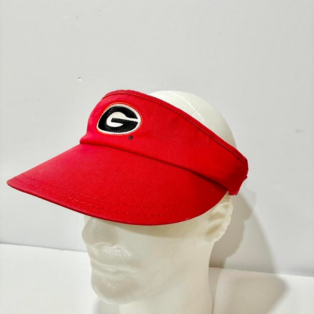 American Needle 1918 NCAA Georgia Bulldogs Red Black Visor Vintage cap